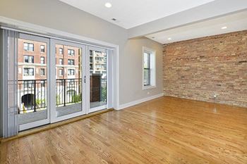 Exposed brick walls